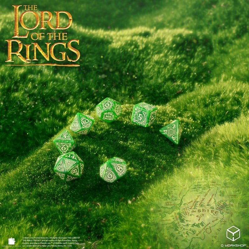 The Lord of the Rings Dice Set of 7 Shire 5907699498970