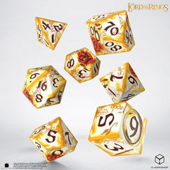 The Lord of the Rings Full Art Dice Set of 7 Ring-bearers (Whitefire Radiance) 5907699499083