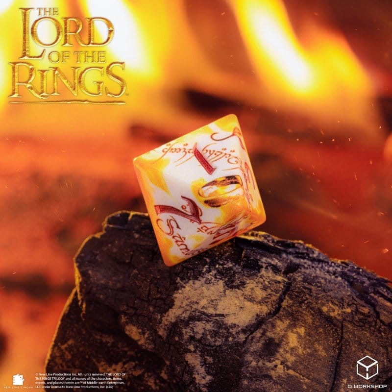 The Lord of the Rings Full Art Dice Set of 7 Ring-bearers (Whitefire Radiance) 5907699499083