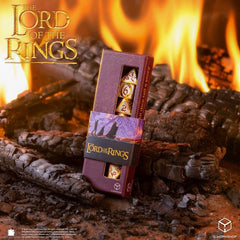 The Lord of the Rings Full Art Dice Set of 7 Ring-bearers (Whitefire Radiance) 5907699499083