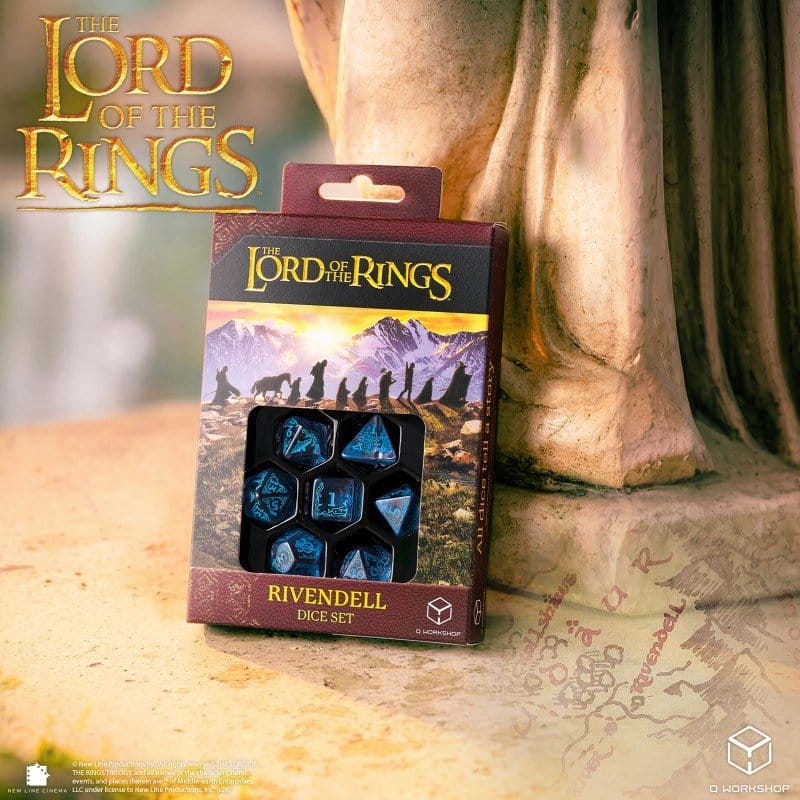 The Lord of the Rings Dice Set of 7 Rivendell (Water) 5907699499120