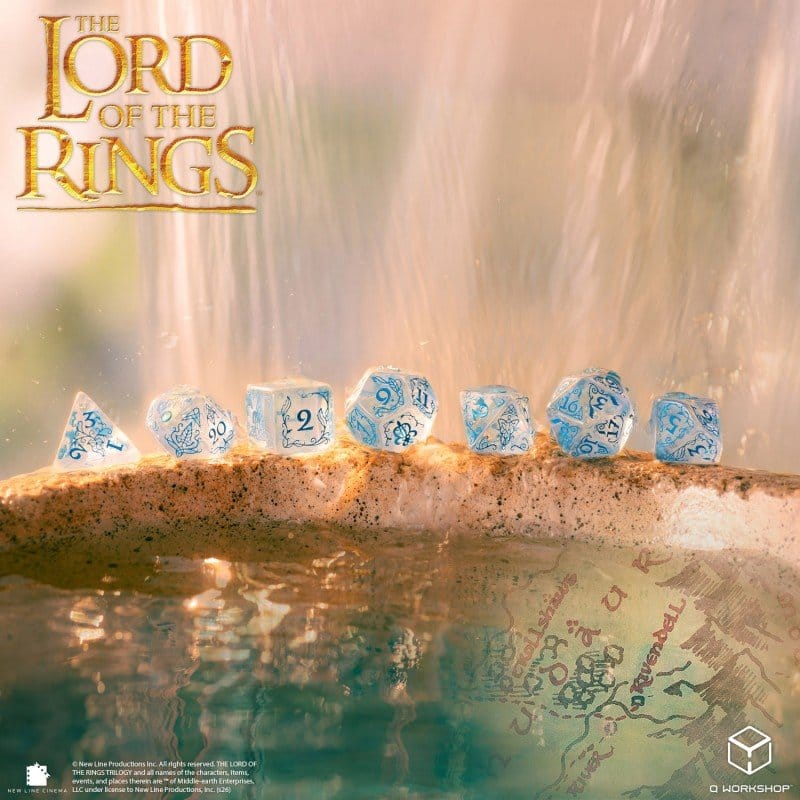 The Lord of the Rings Dice Set of 7 Rivendell (Water) 5907699499120
