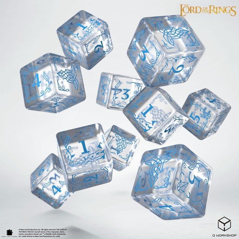 The Lord of the Rings: 10 D6 Dice Set Rivendell (Water) 5907699499137