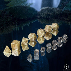 Elvish Jumbo Dice Set of 7 (Shimmering Beige & Copper) 5907699499199