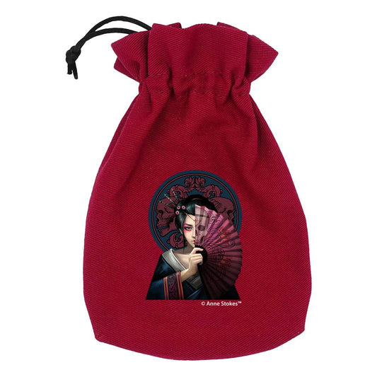 Anne Stokes Dice Pouch Geisha Skull 5907699497805