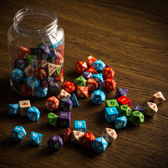 Round Jar of Classic RPG Dice (80) 5907699494064