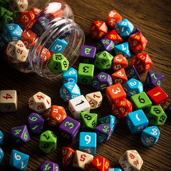 Round Jar of Classic RPG Dice (80) 5907699494064