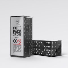 Q Workshop Dice Set Full Pack D6 Black (20) 5907699498345