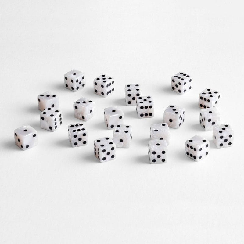 Q Workshop Dice Set Full Pack D6 Pearl (20) 5907699498437