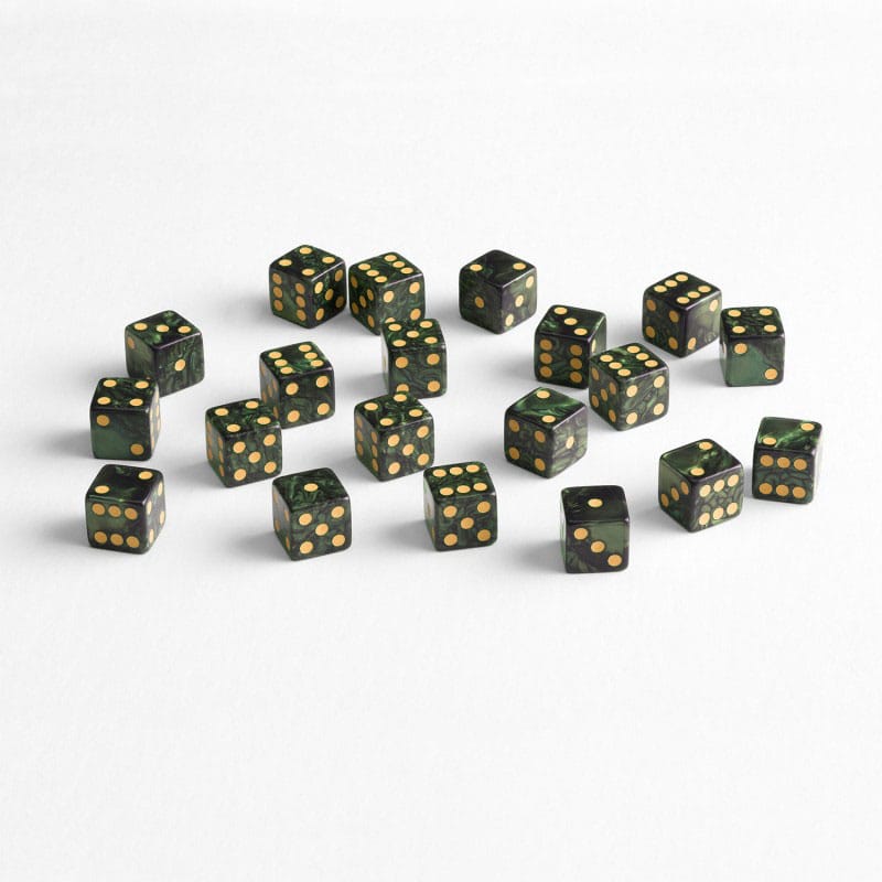 Q Workshop Dice Set Full Pack D6 Green (20) 5907699498444