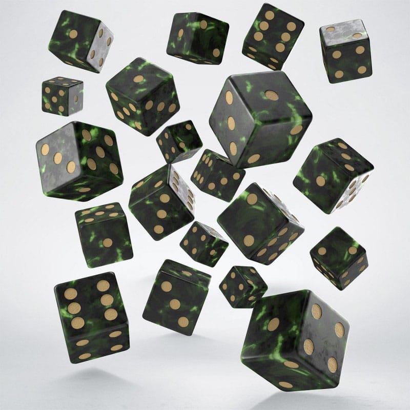 Q Workshop Dice Set Full Pack D6 Green (20) 5907699498444