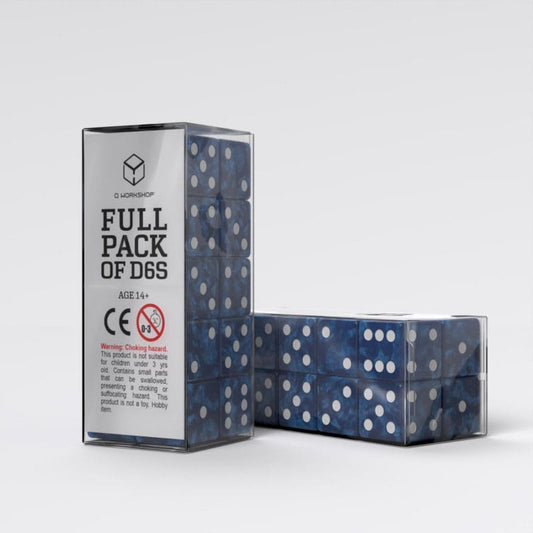 Q Workshop Dice Set Full Pack D6 Cobalt (20) 5907699498451