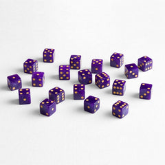 Q Workshop Dice Set Full Pack D6 Shimmering Purple (20) 5907699498468