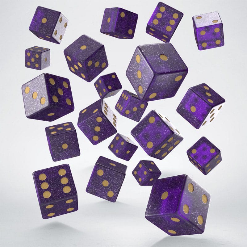 Q Workshop Dice Set Full Pack D6 Shimmering Purple (20) 5907699498468