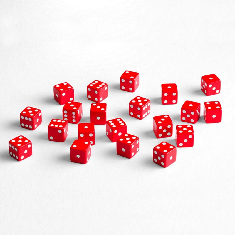 Q Workshop Dice Set Full Pack D6 Red (20) 5907699498475