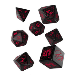 Cyberpunk Edition Dice Set Blood over Chrome (7) 5907699494972