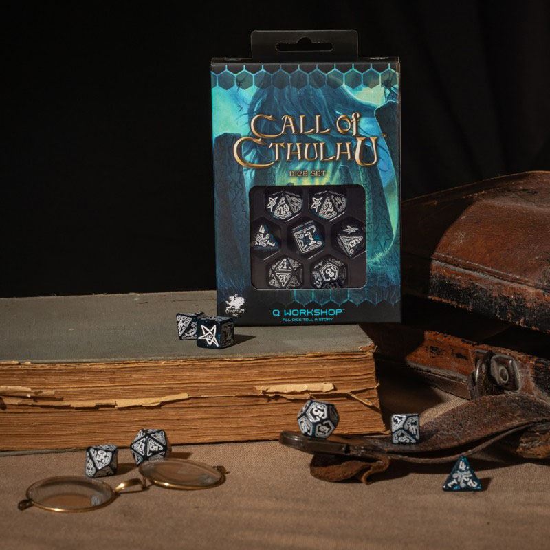 Call of Cthulhu Dice Set Abyssal & White (7) 5907699495979