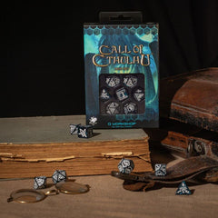 Call of Cthulhu Dice Set Abyssal & White (7) 5907699495979
