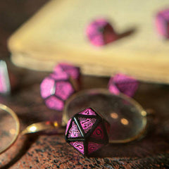 Call of Cthulhu 7th Edition Dice Set Black & Magenta (7) 5907699495986