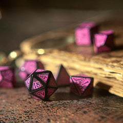 Call of Cthulhu 7th Edition Dice Set Black & Magenta (7) 5907699495986