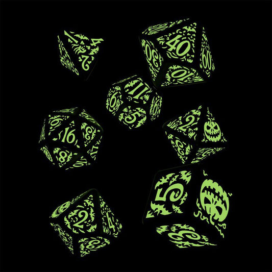 Halloween Dice Set Pumpkin Jack O'Lantern (7) 5907699496327