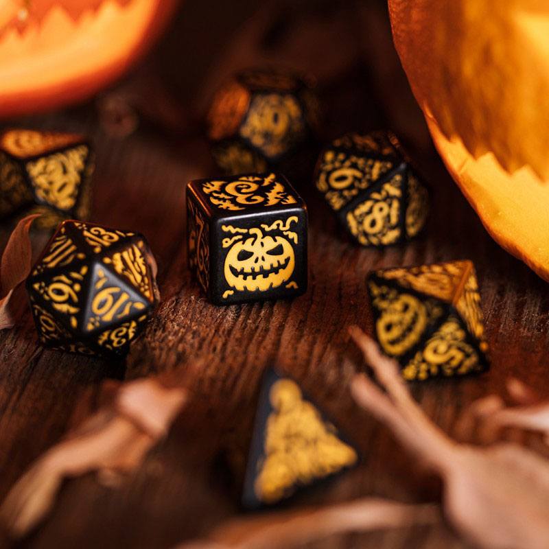 Halloween Dice Set Pumpkin Jack O'Lantern (7) 5907699496327