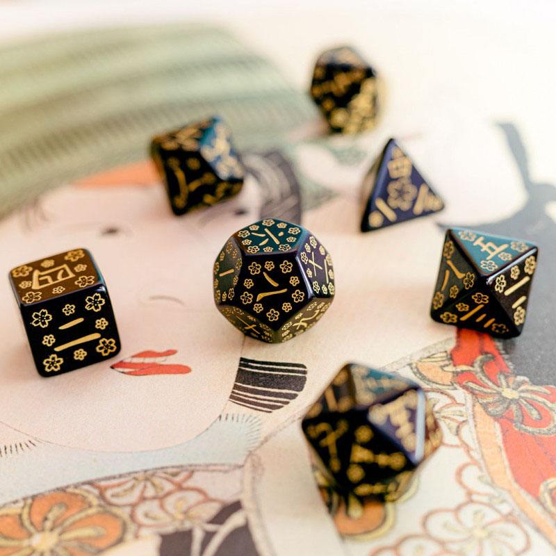 Japanese Dice Set Deep Night Firefly (7) 5907699496167