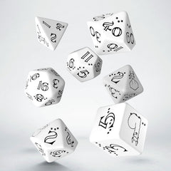 Bright Llama Dice Set White & Black (7) 5907699495894