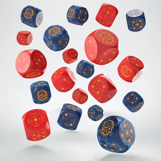 Crosshairs Compact D6 Dice Set Cobalt&Red (20) 5907699497119