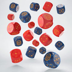 Crosshairs Compact D6 Dice Set Cobalt&Red (20) 5907699497119