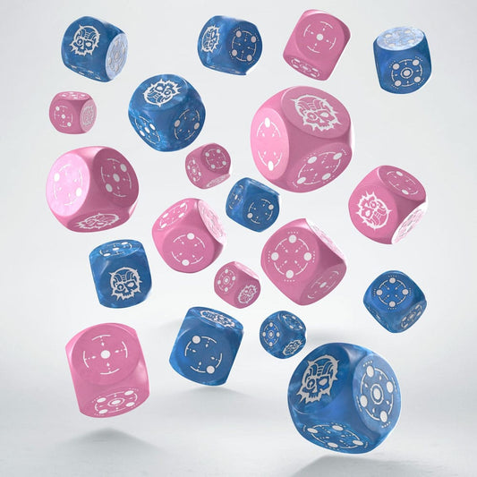 Crosshairs Compact D6 Dice Set Blue&Pink (20) 5907699497331