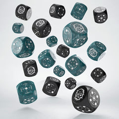 Crosshairs Compact D6 Dice Set Stormy&Black (20) 5907699497355