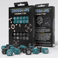 Crosshairs Compact D6 Dice Set Stormy&Black (20) 5907699497355