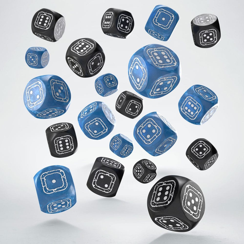 Fortress Compact D6 Dice Set Black&Blue (20) 5907699497386