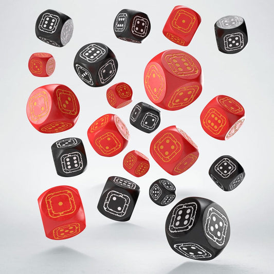 Fortress Compact D6 Dice Set Black&Red (20) 5907699497409