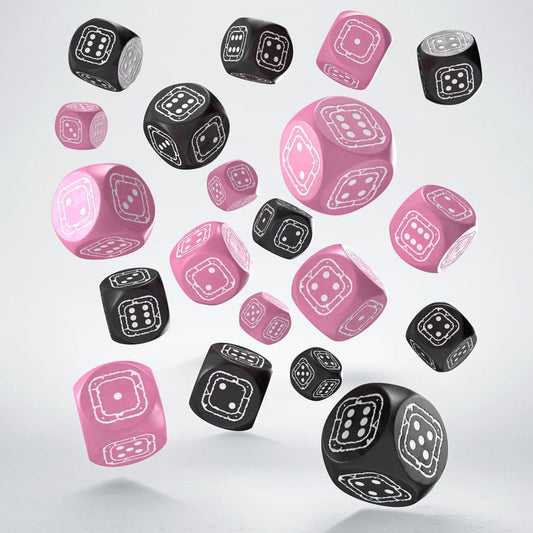 Fortress Compact D6 Dice Set Black&Pink (20) 5907699497416