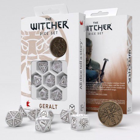 The Witcher Dice Set Geralt The White Wolf (7 5907699496105