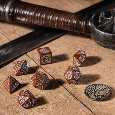 The Witcher Dice Set Geralt Roach's Companion (7) 5907699496082