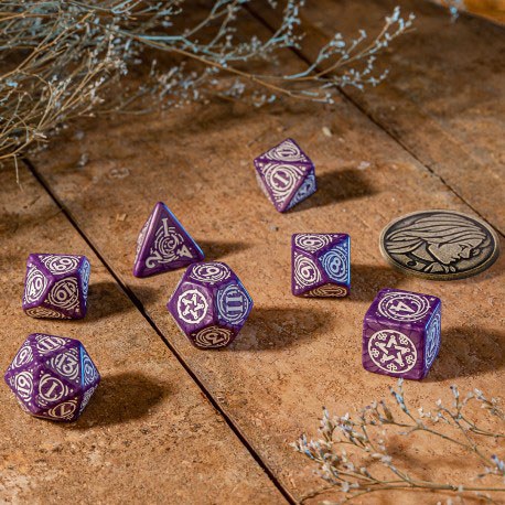 The Witcher Dice Set Yennefer Lilac and Goose 5907699496051