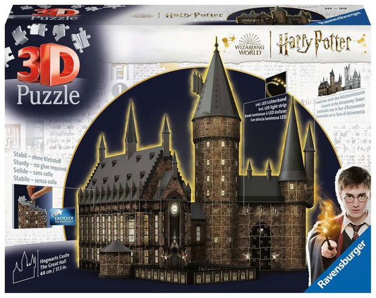 Harry Potter 3D Puzzle Hogwarts Castle: Great Hall - Night Edition (643 Pieces) 4005556115501