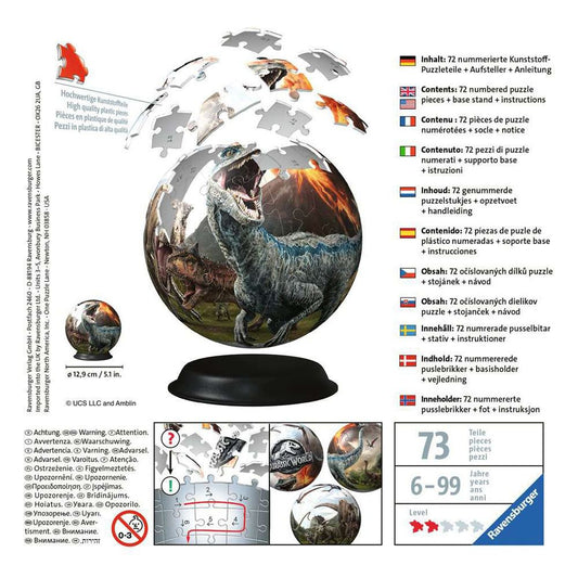 Jurassic World 3D Puzzle Ball (72 pieces) 4005556117574