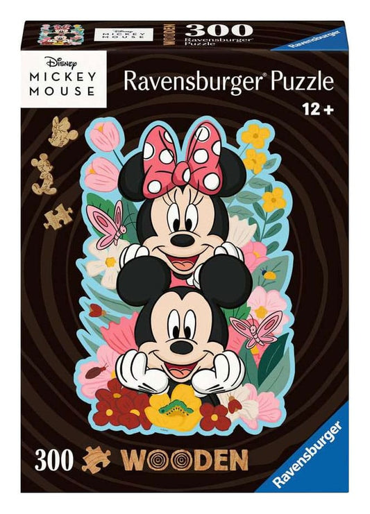Disney WOODEN Jigsaw Puzzle Mickey & Minnie (300 pieces) 4005555007623