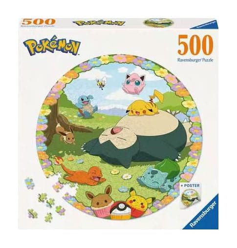 Pokémon Round Jigsaw Puzzle Flowery Pokémon (500 pieces) 4005555011316