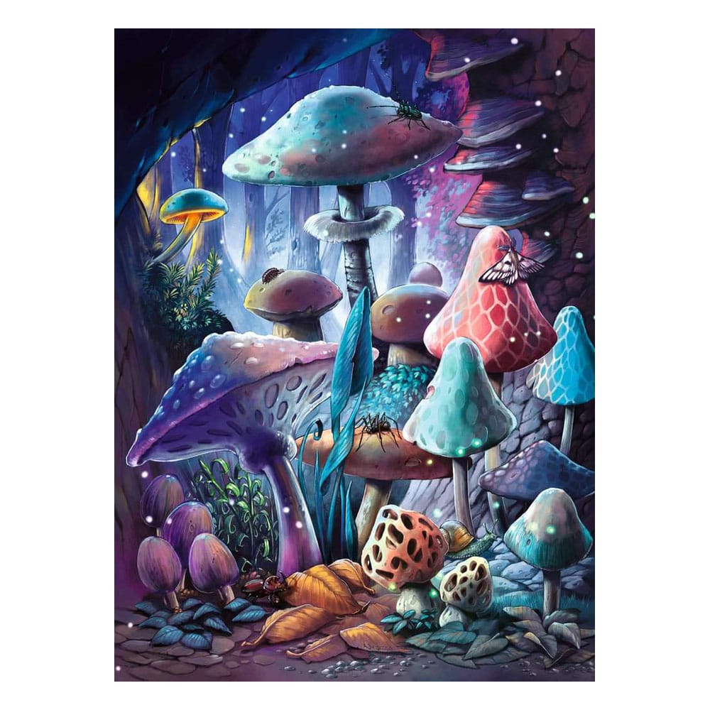Ravensburger Glow-in-the-Dark Jigsaw Puzzle Moonlight Mushrooms (500 pieces) 4005555013860