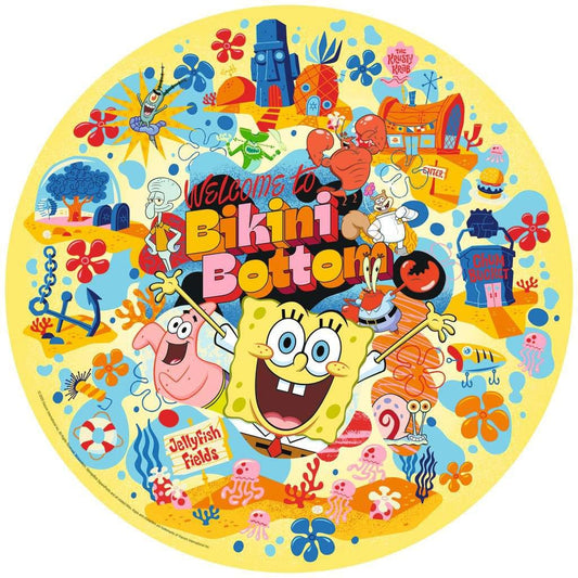 SpongeBob SquarePants Round Jigsaw Puzzle Welcome to Bikini Bottom (500 pieces) 4005555016571