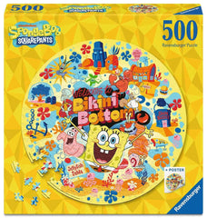 SpongeBob SquarePants Round Jigsaw Puzzle Welcome to Bikini Bottom (500 pieces) 4005555016571