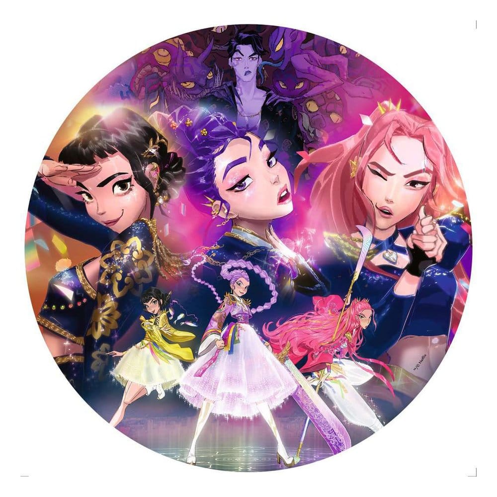 KPop Demon Hunters Round Jigsaw Puzzle For the fans! (500 Pieces) 4005555020523