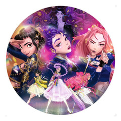 KPop Demon Hunters Round Jigsaw Puzzle For the fans! (500 Pieces) 4005555020523