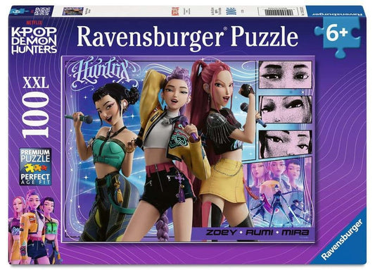 KPop Demon Hunters Children's Jigsaw Puzzle Happy fans, happy Honmoon! (100 Pieces XXL) 4005555022220