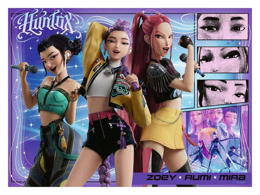 KPop Demon Hunters Children's Jigsaw Puzzle Happy fans, happy Honmoon! (100 Pieces XXL) 4005555022220